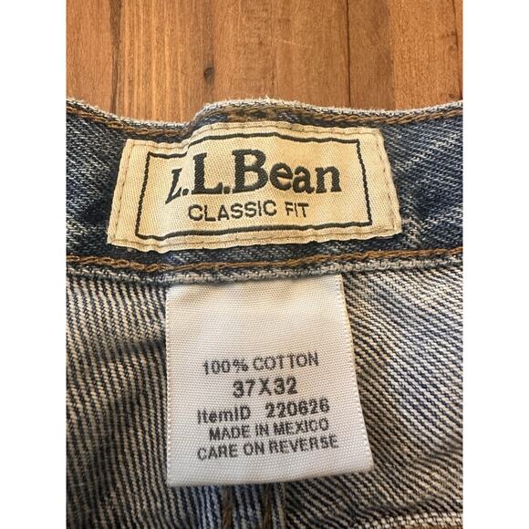 Vintage L.L. Bean 37x32 Classic Fit Blue Jeans Men’s Pants Denim LL Bean Blue - Picture 5 of 15